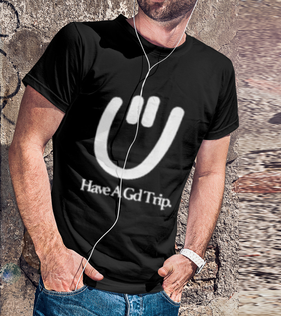 Have A Gd Trip Lemons Washed Smiley Face T-Shirt