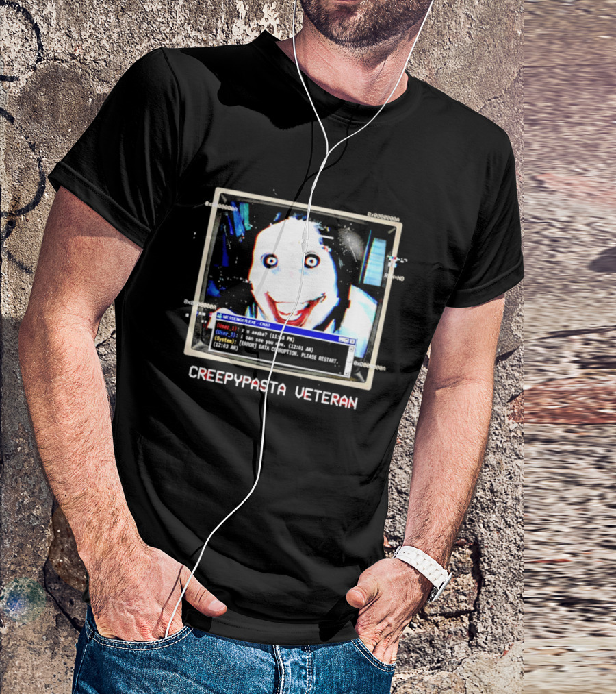 Creepypasta Veteran Horror Halloween Internet Messenger Chat T-Shirt