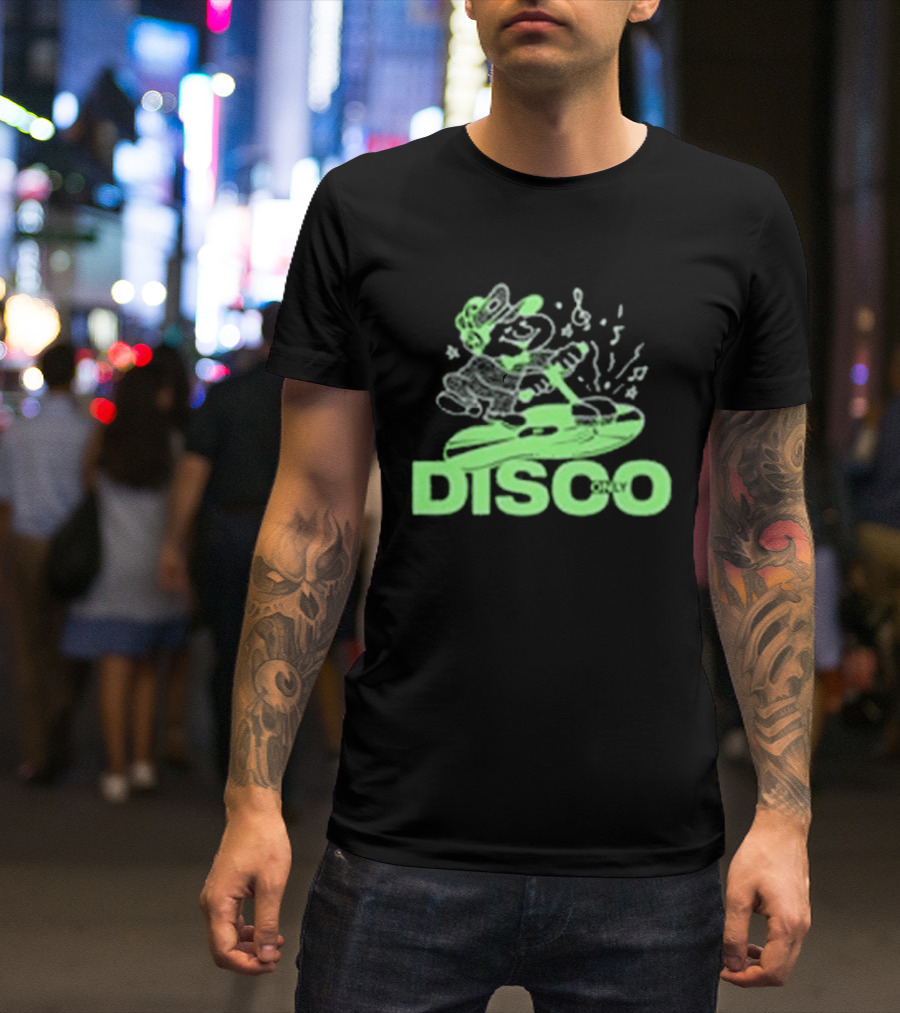 Disco Only Groove Maintenance Retro Character Dance Vibes T-Shirt