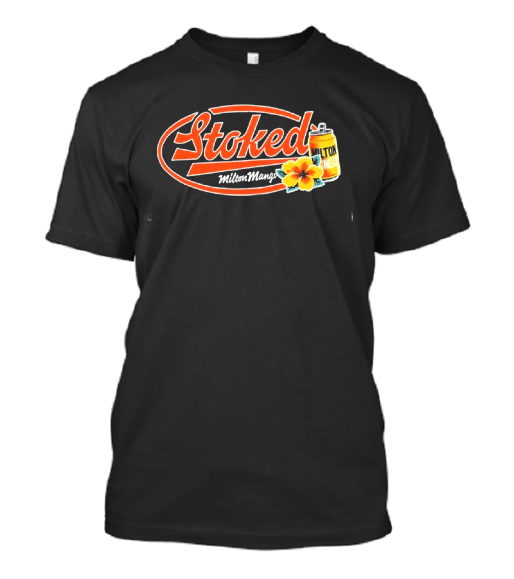 Milton Mango Stoked With Flowers Can T-Shirt