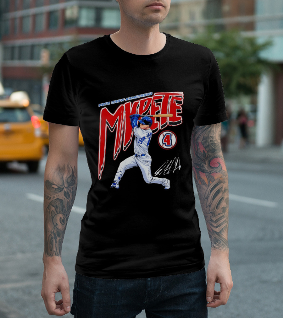 Pete Crow Armstrong MVPete Chicago Cubs Baseball Number 4 T-Shirt