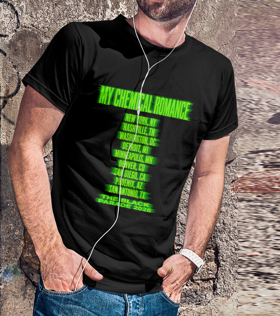 My Chemical Romance The Black Parade 2026 Nashville TN Tour Dates T-Shirt