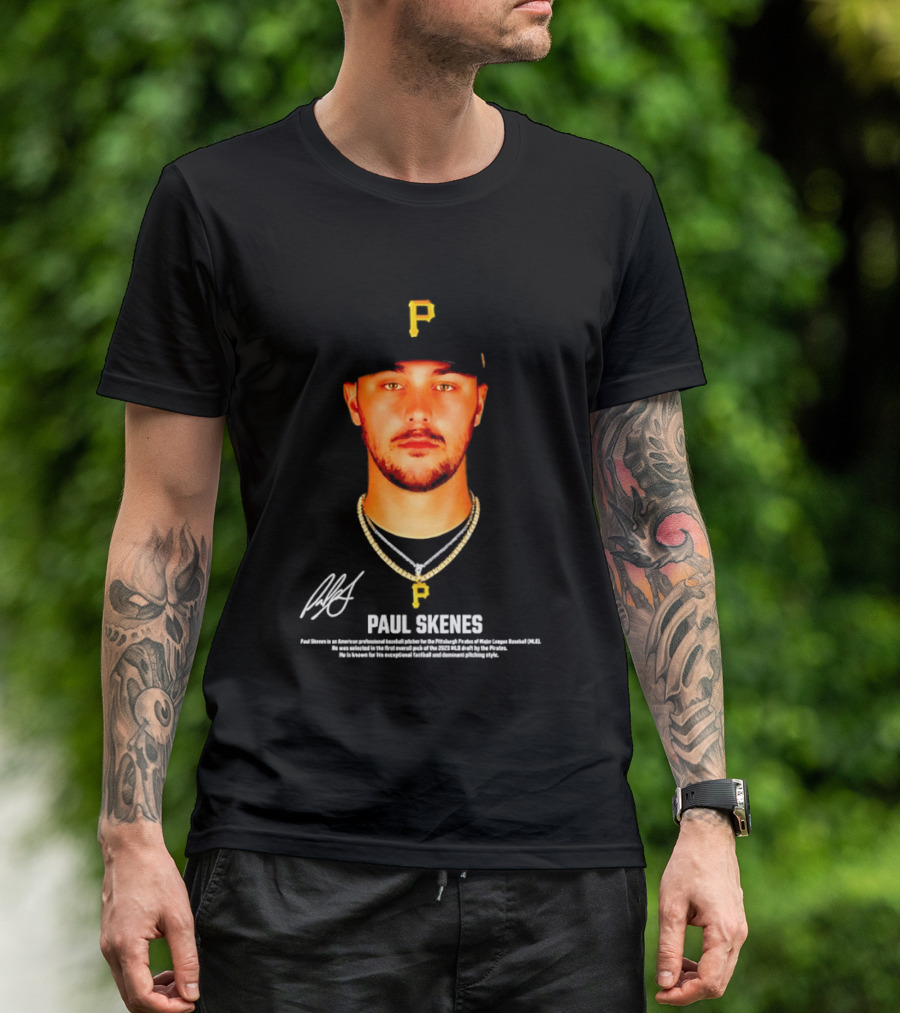 Paul Skenes Pittsburgh Pirates American Professional Baseball Player T-Shirt