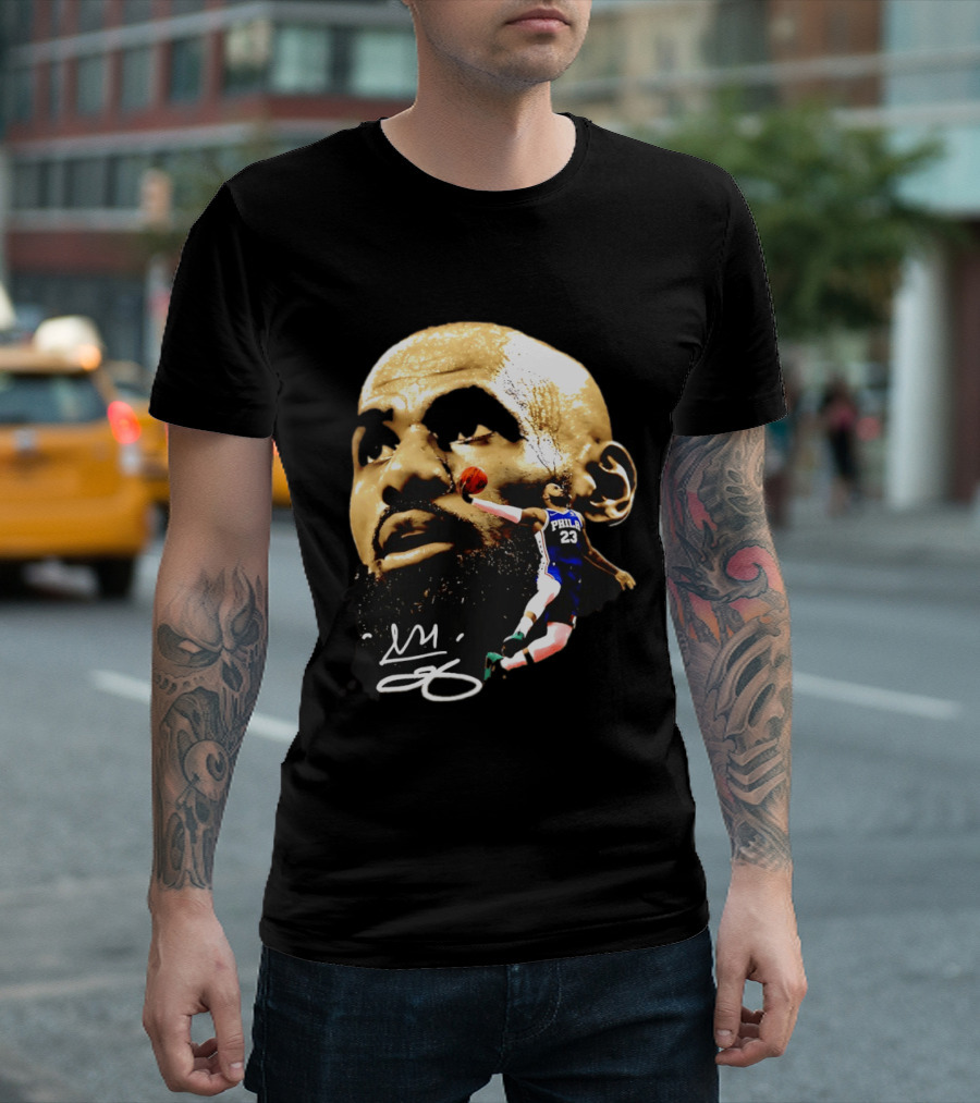 LeBron James Philadelphia 23 Dunk GOAT Signature T-Shirt