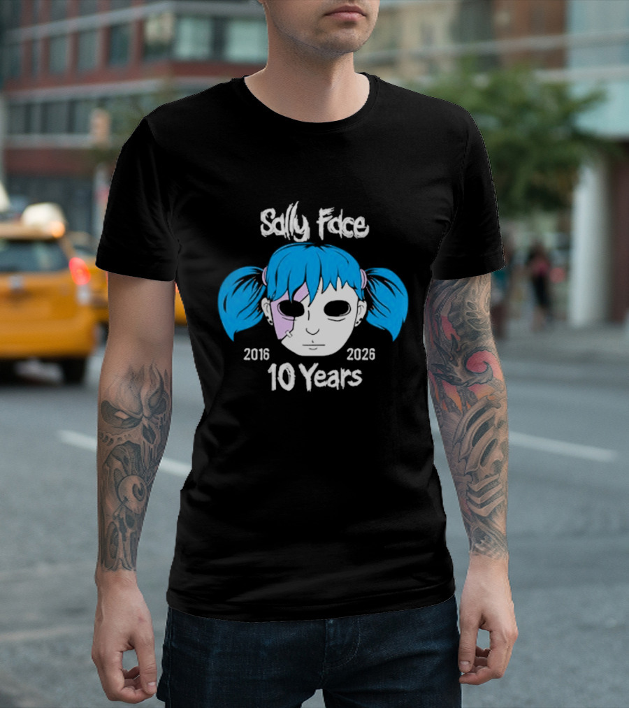 Sally Face 10 Years Anniversary 2016 2026 T-Shirt