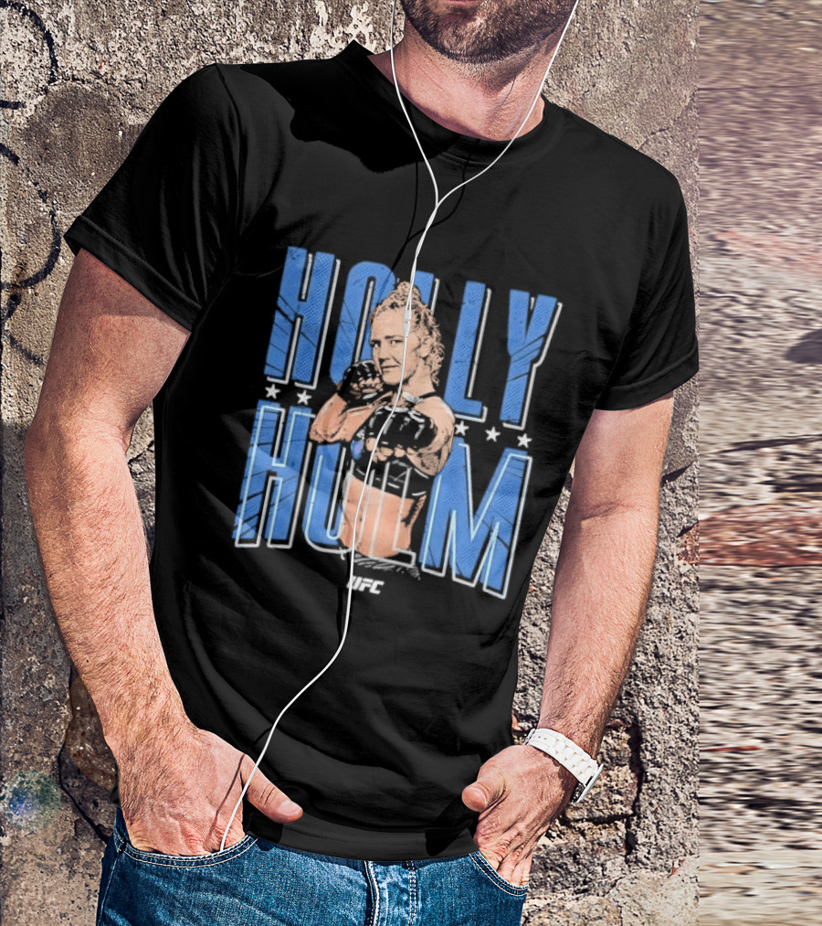 UFC Holly Holm Fighter Halftone Stars T-Shirt