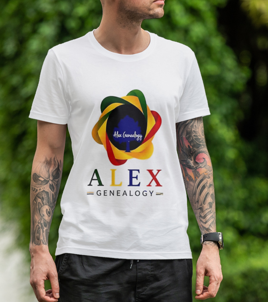 Alex Genealogy Trust Census Records More Than People Colorful Tree T-Shirt