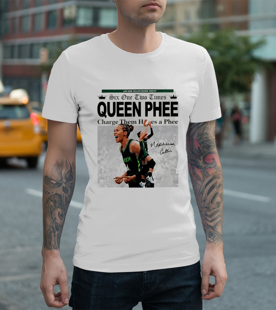 Six One Two Times Queen Phee Charge Them Hoops Napheesa Collier Lynx T-Shirt
