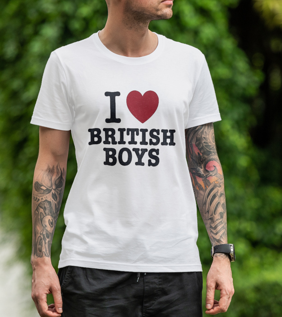 I Love British Boys Noah Schnapp Fanwear T-Shirt