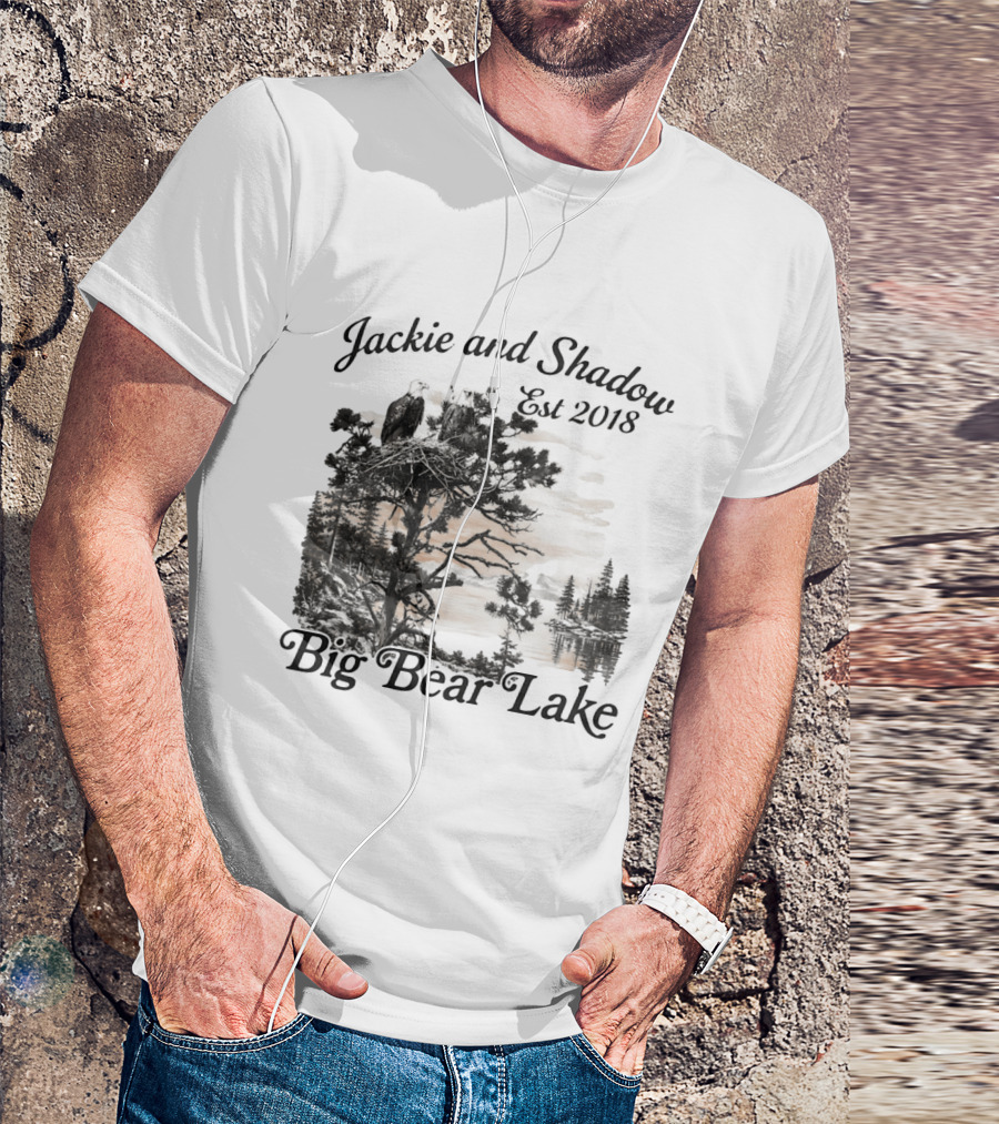 Jackie And Shadow Bald Eagle Nesting Pair Established 2018 Big Bear Lake T-Shirt