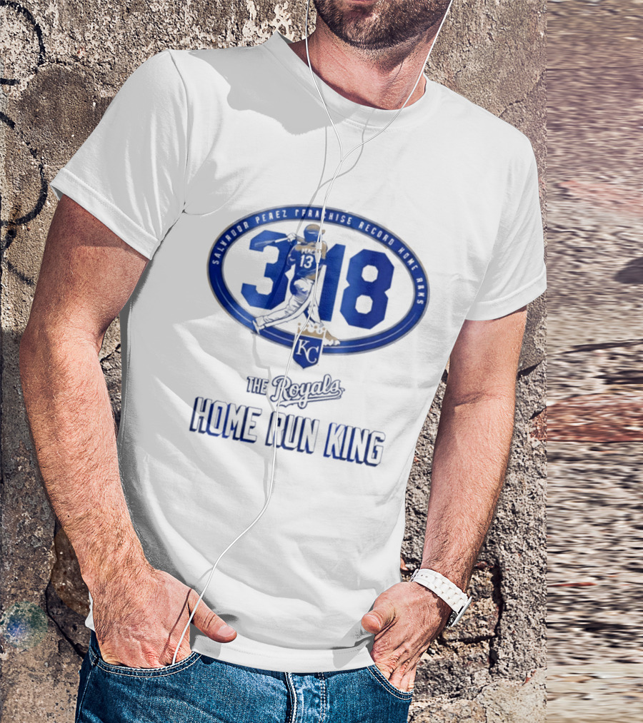 Salvador Perez 318 The Royals Home Run King Franchise Record T-Shirt