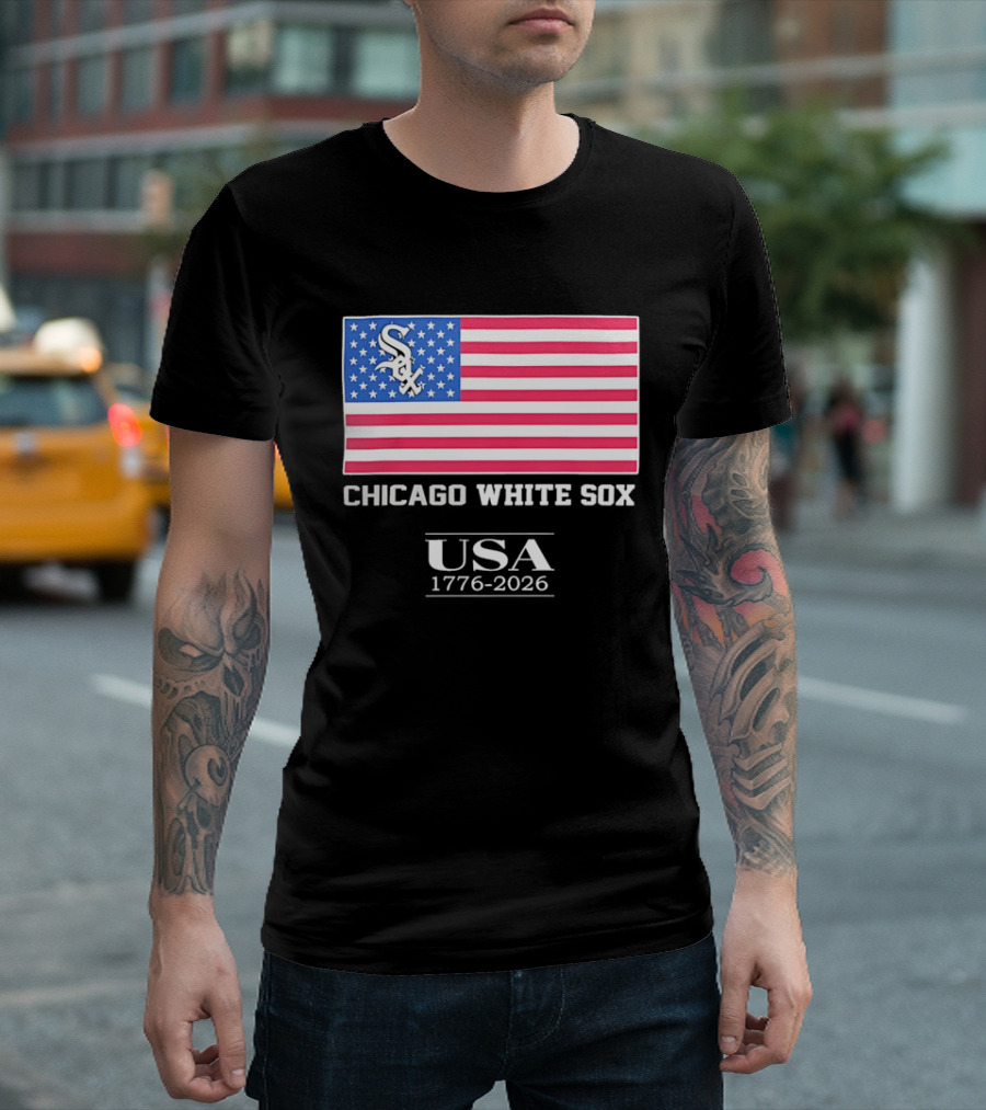 Chicago White Sox USA 1776 2026 Stars And Stripes American Flag T-Shirt