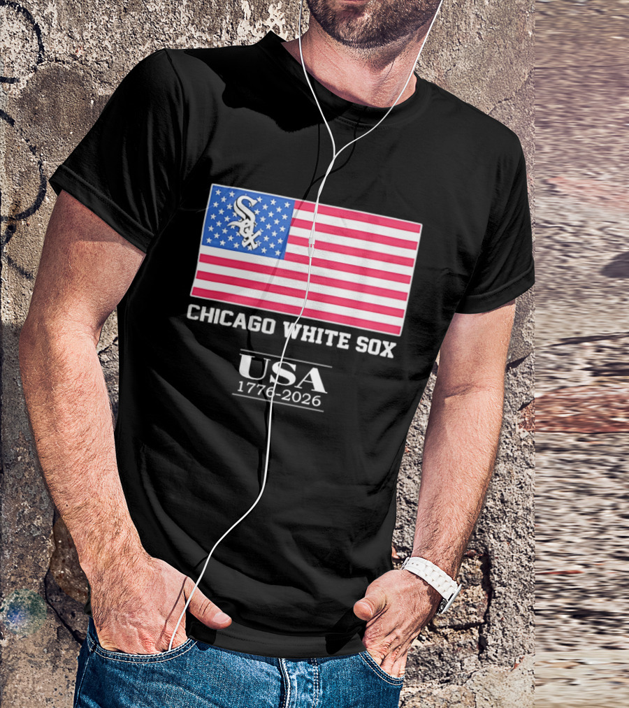 Chicago White Sox USA 1776 2026 Stars And Stripes American Flag T-Shirt