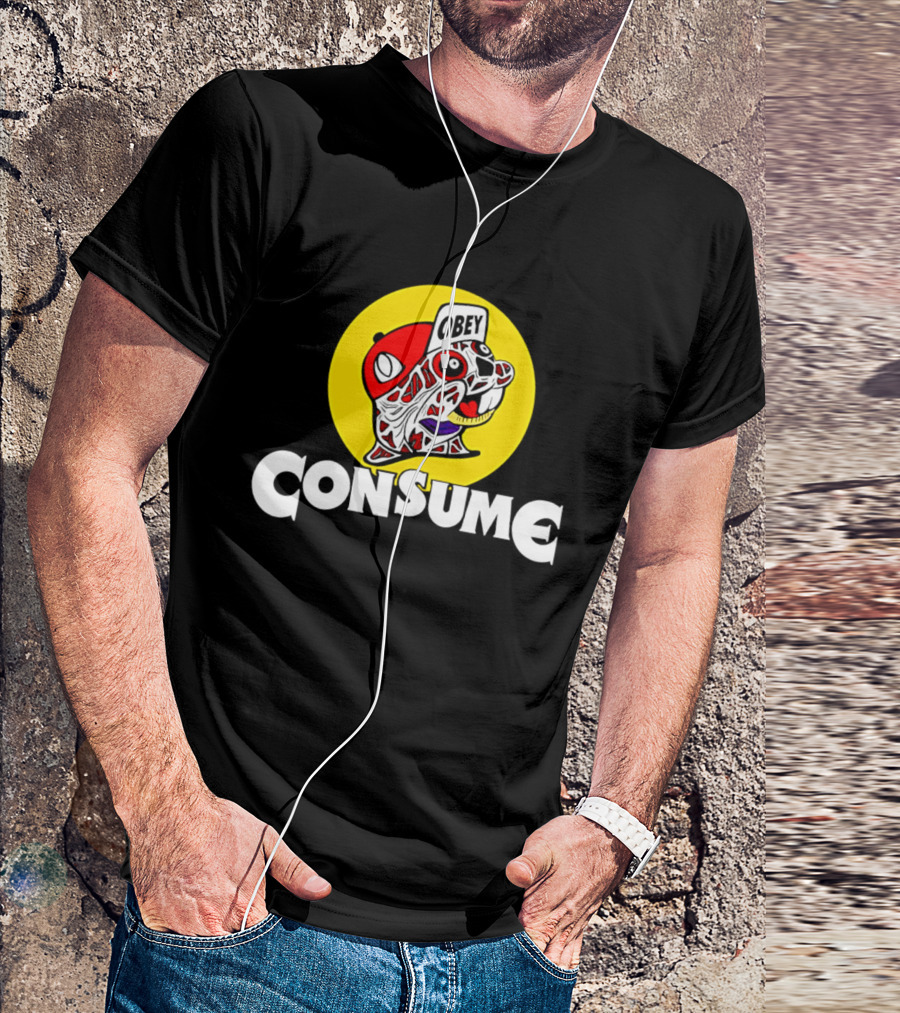 Obey Consume Beaver Streetwear Hip Hop T-Shirt