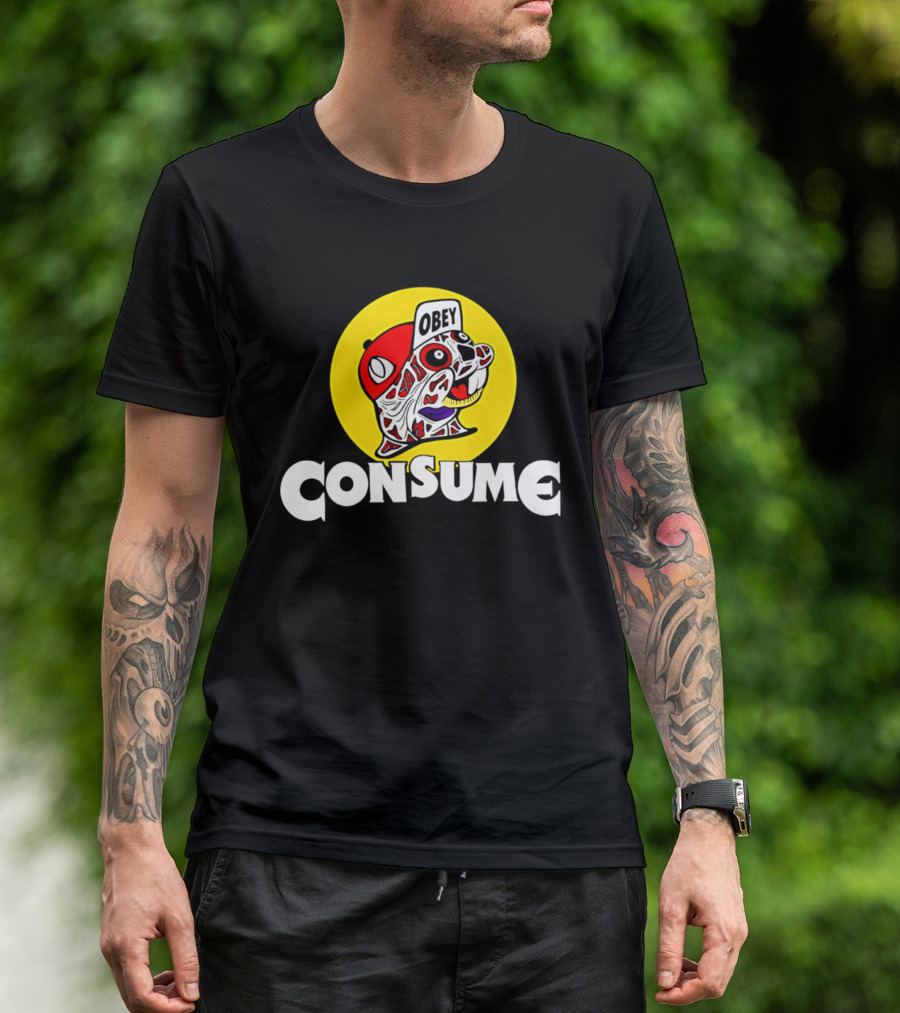 Obey Consume Beaver Streetwear Hip Hop T-Shirt