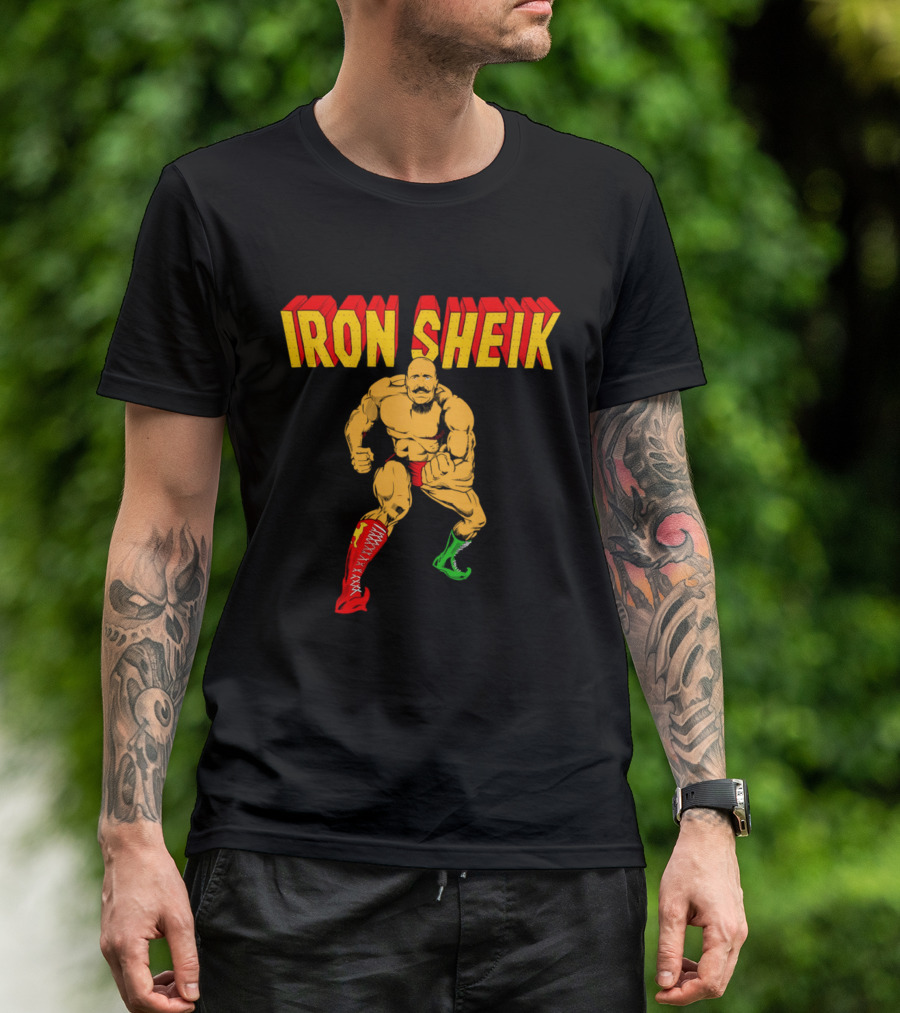 Iron Sheik Wrestling Legend Iconic Wrestler T-Shirt