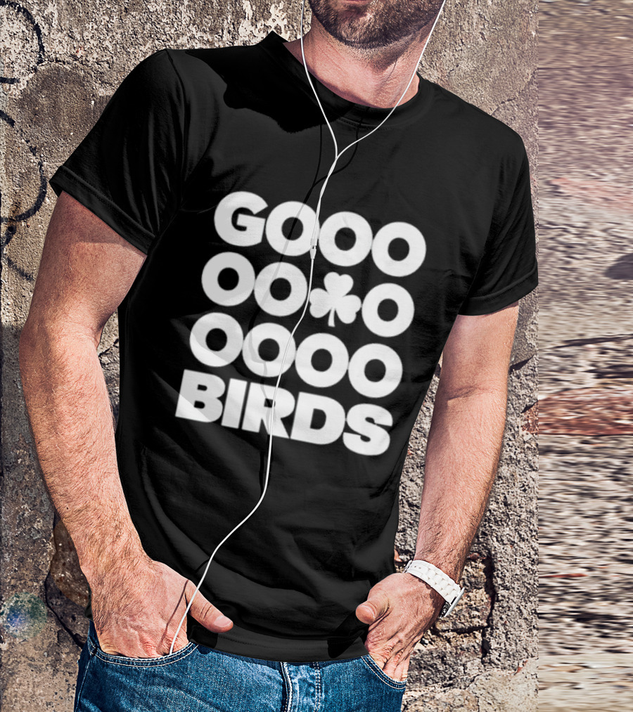 Philadelphia Eagles GOOO BIRDS Shamrock Fan Football T-Shirt