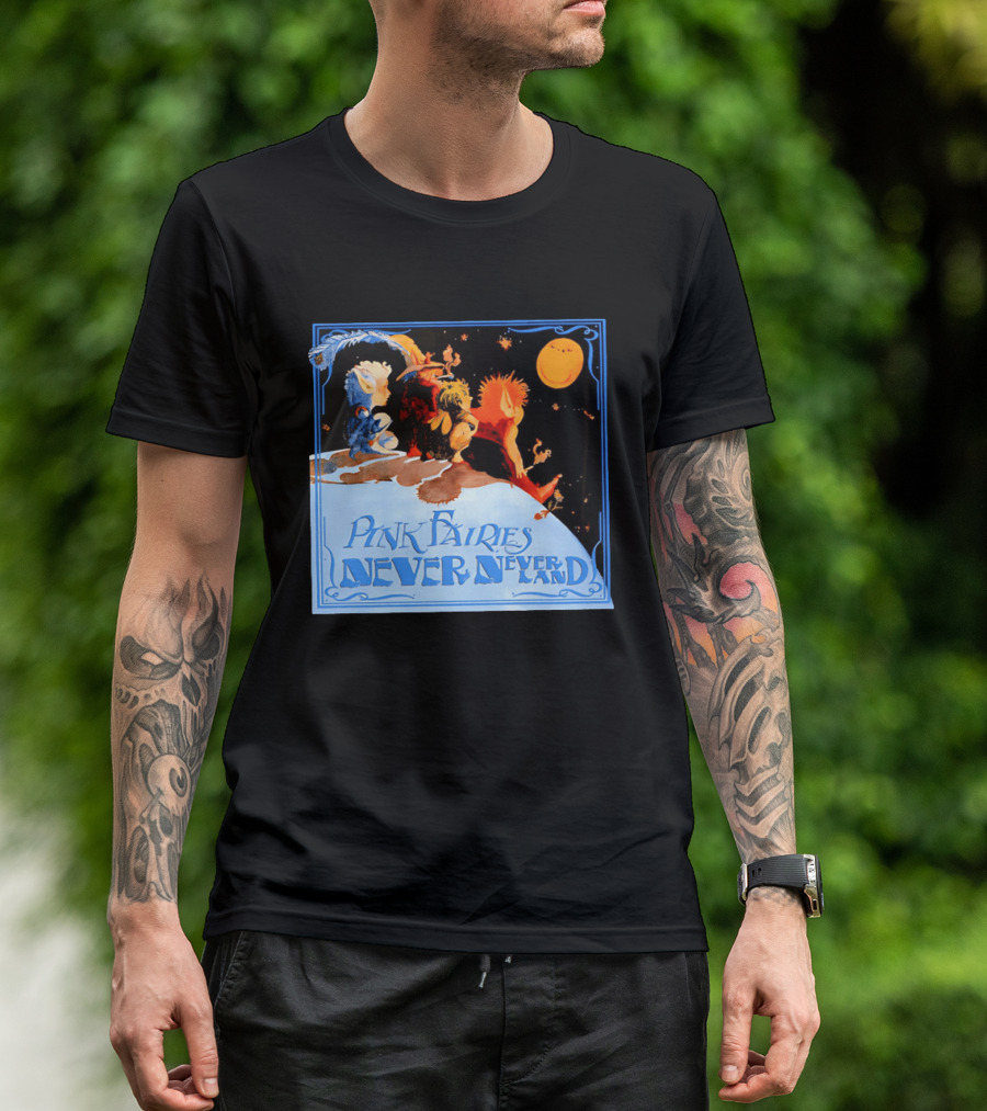 Pink Fairies Never Never Land Vintage Fantasy T-Shirt