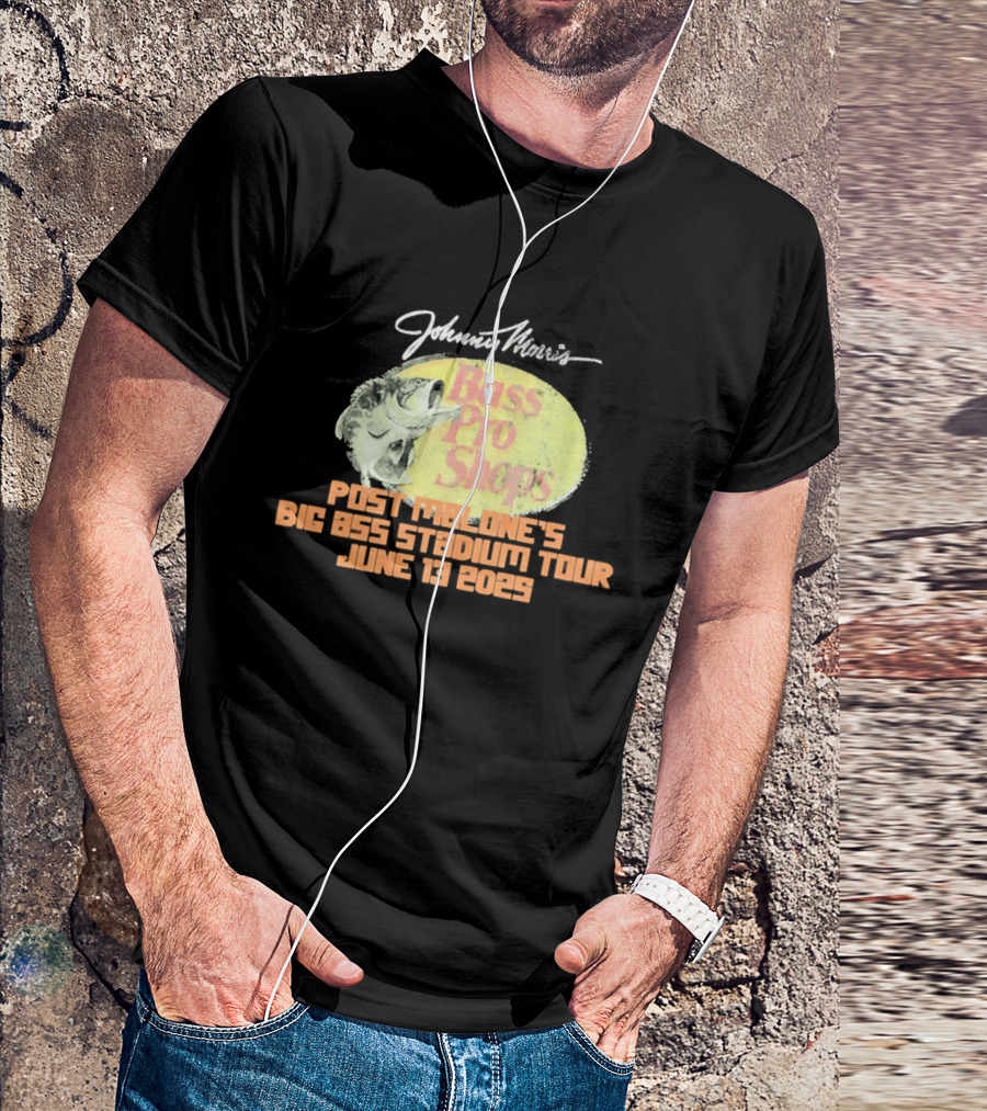Johnny Morris Bass Pro Shops Post Malone's Big Ass Stadium Tour June 13 2025 T-Shirt