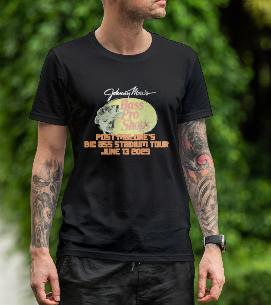 Johnny Morris Bass Pro Shops Post Malone's Big Ass Stadium Tour June 13 2025 T-Shirt