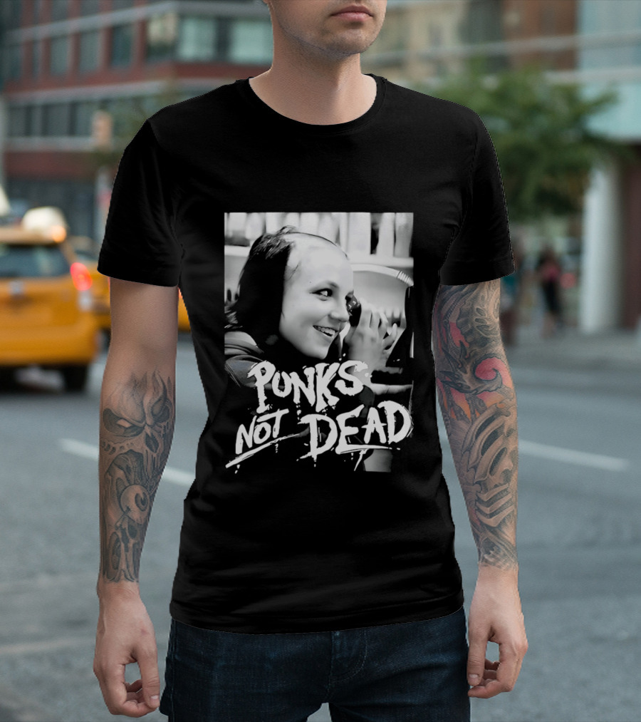 Punks Not Dead Britney Spears Iconic Shaved Look T-Shirt