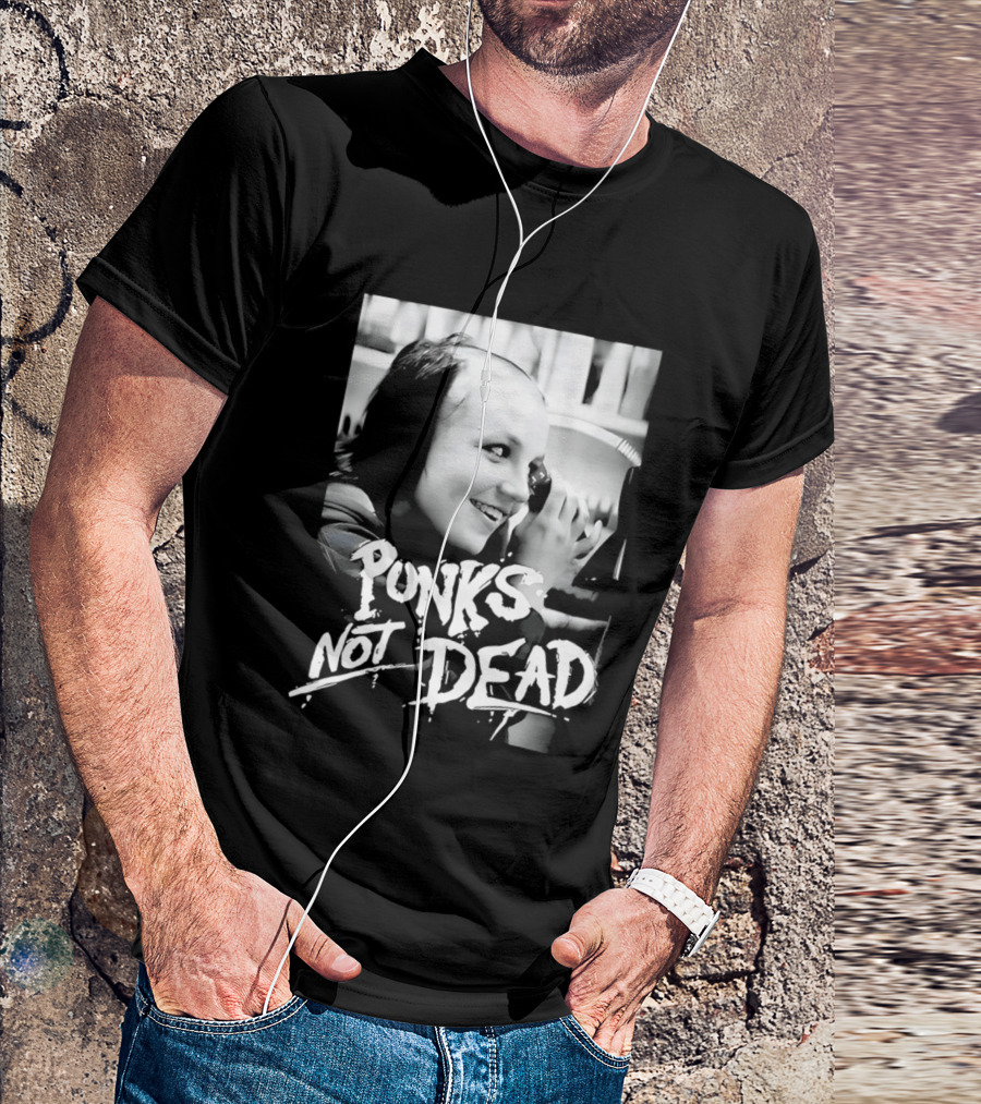 Punks Not Dead Britney Spears Iconic Shaved Look T-Shirt