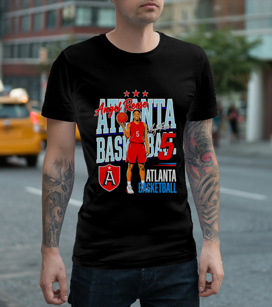 Angel Reese Atlanta Basketball Number 5 T-Shirt