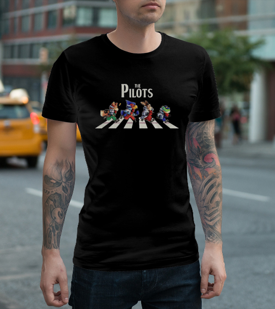 Star Fox Abbey Road The Pilots Crossing Iconic Walkway T-Shirt