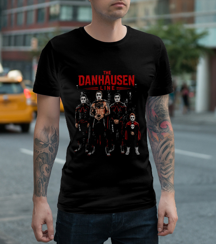 The Danhausen Line Dan Haus Wrestling Characters T-Shirt