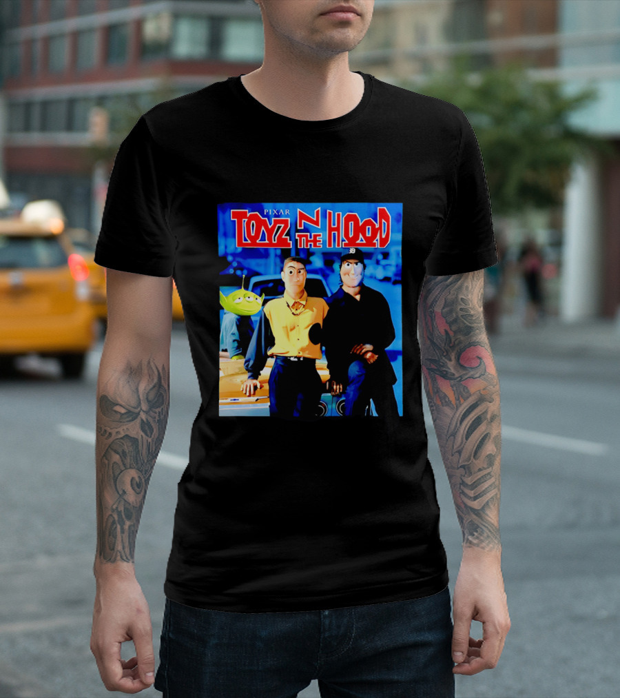 Pixar Toyz N The Hood Parody Toy Story Characters T-Shirt