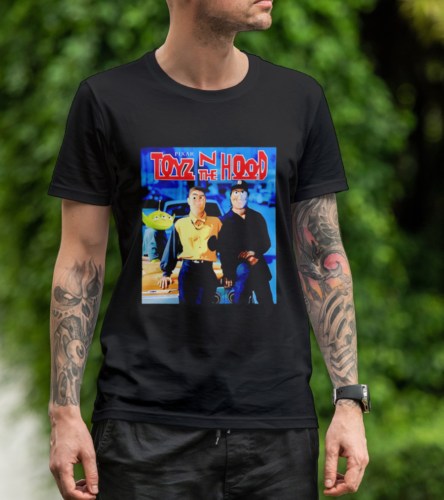 Pixar Toyz N The Hood Parody Toy Story Characters T-Shirt