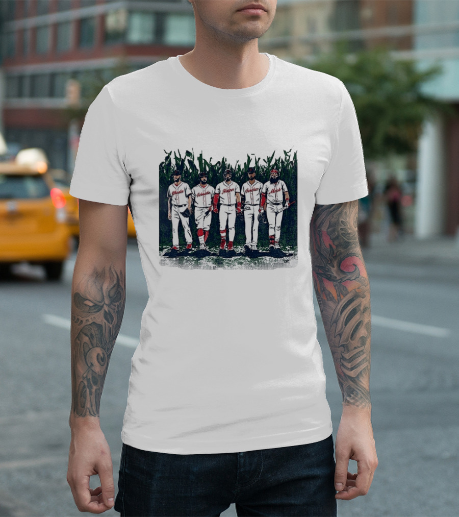 Iowa Cornfield Philadelphia Phillies Baseball Is This Heaven T-Shirt