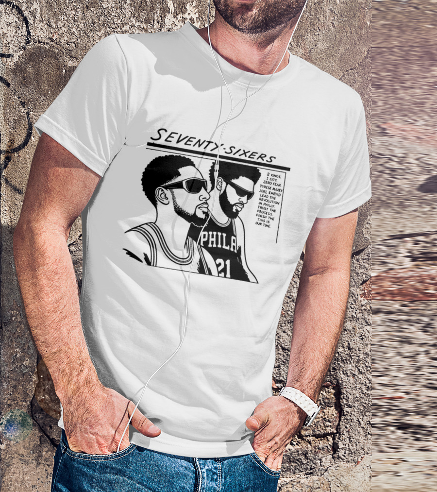Seventy Sixers Embiid Maxey Philly 21 T-Shirt