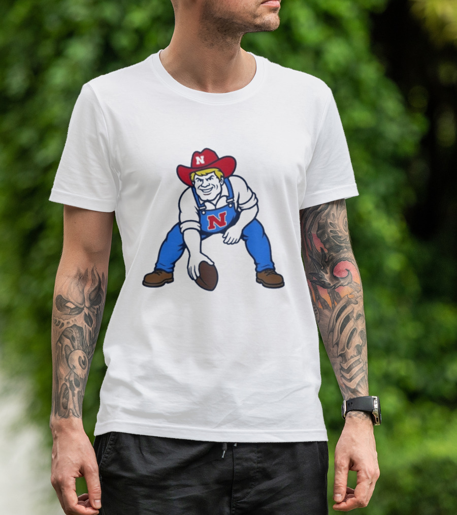 Herbie Husker Nebraska Cornhuskers Iconic Football T-Shirt