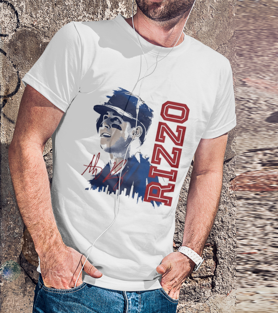 Rizzo Halftone Player Skyline Signatures T-Shirt