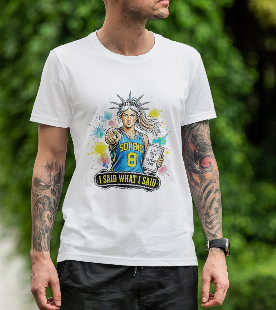 Sophie Cunningham Liberty Number 8 Jersey I Said What I Said Extend Love T-Shirt