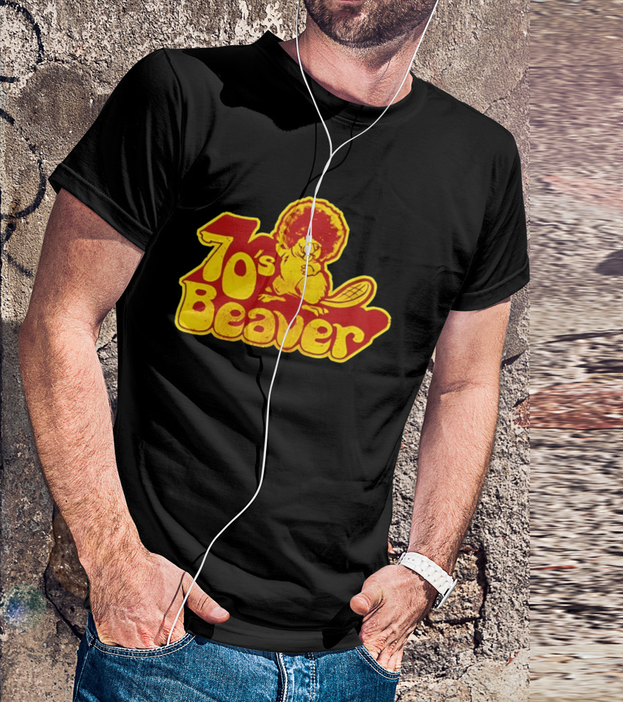 70's Beaver Retro Funky Cartoon T-Shirt