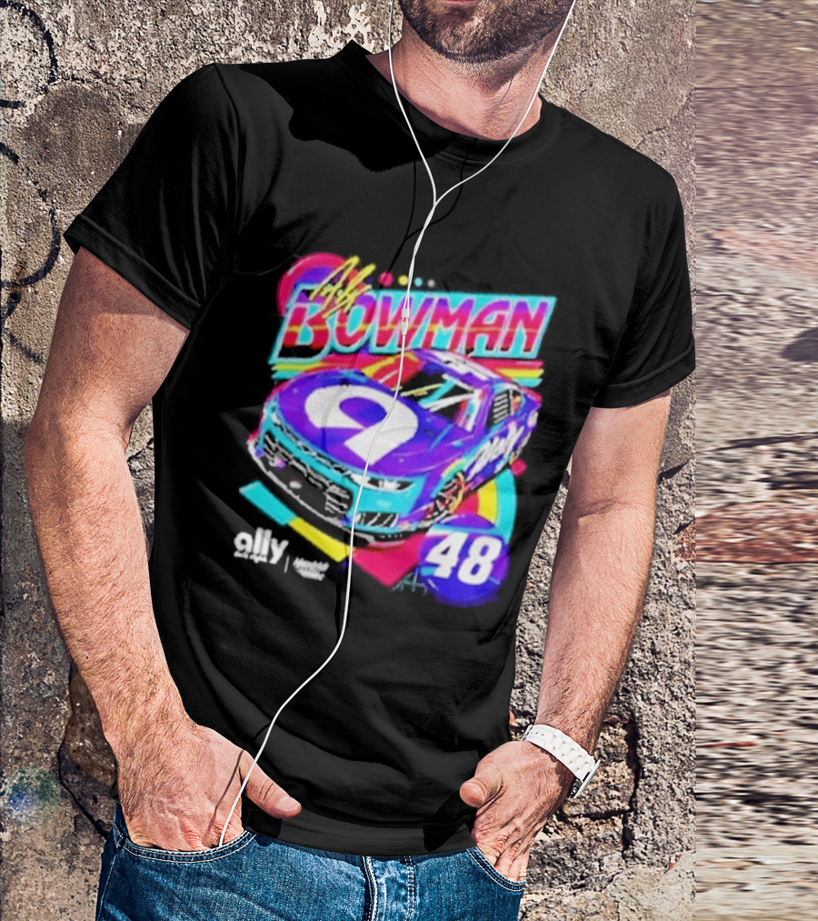 Alex Bowman 48 Ally Hendrick Motorsports Racing Car T-Shirt
