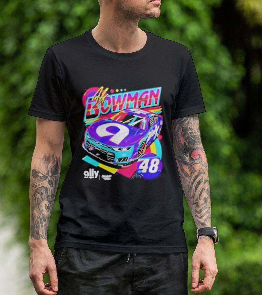Alex Bowman 48 Ally Hendrick Motorsports Racing Car T-Shirt