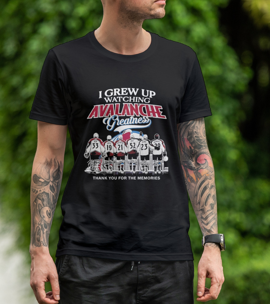 I Grew Up Ing Avalanche Greatness Thank You For The Memories 2026 T-Shirt