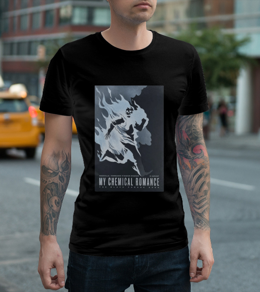 My Chemical Romance The Black Parade 2026 Nashville Nissan Stadium 13 August T-Shirt