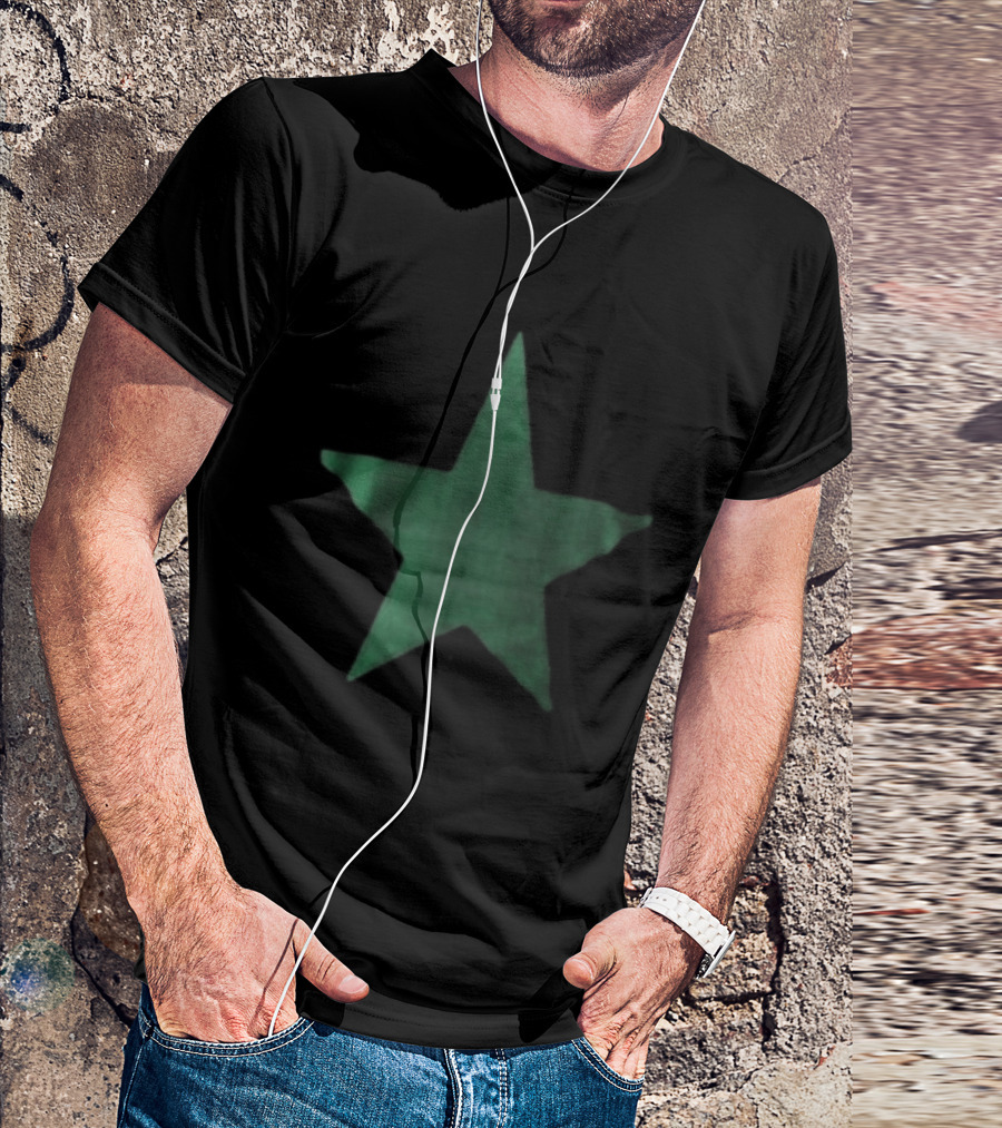 Justin Bieber World Star Imports Green Star T-Shirt