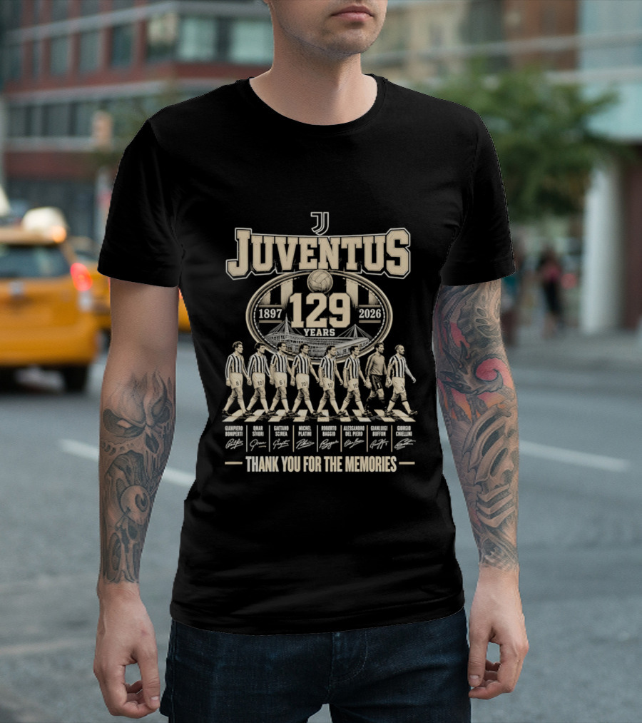 Juventus 129 Years 1897 2026 Thank You For The Memories T-Shirt