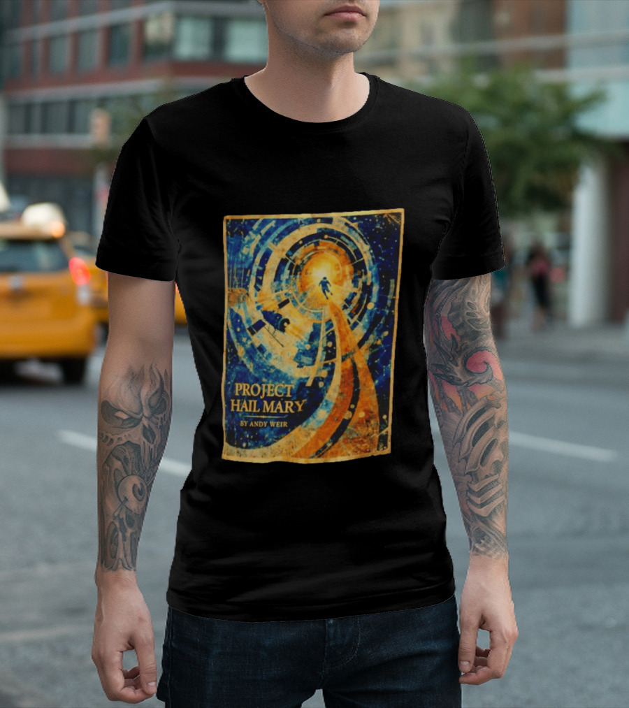 Project Hail Mary By Andy Weir Space Adventure T-Shirt