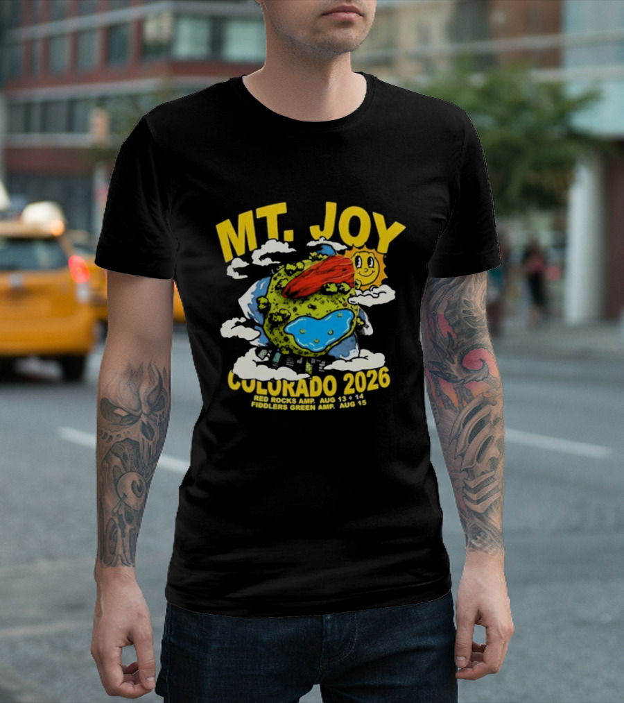 MT. Joy Colorado 2026 Red Rocks Amphitheatre August 13 Fiddler's Green August 15 T-Shirt