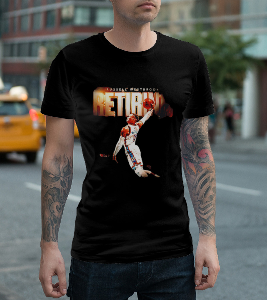 Russell Westbrook Retiring OKC Thunder Legend Dunk T-Shirt