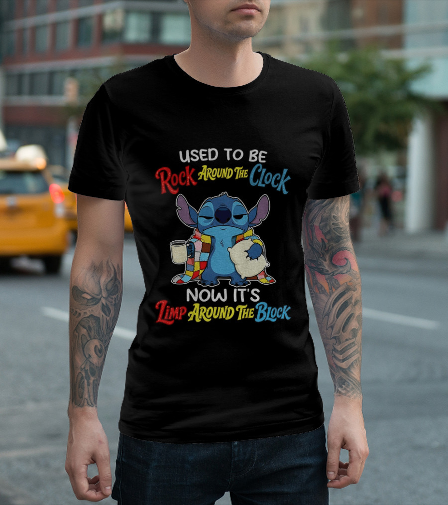 Stitch Used To Be Rock Around The Now It's Limp Around The Block T-Shirt