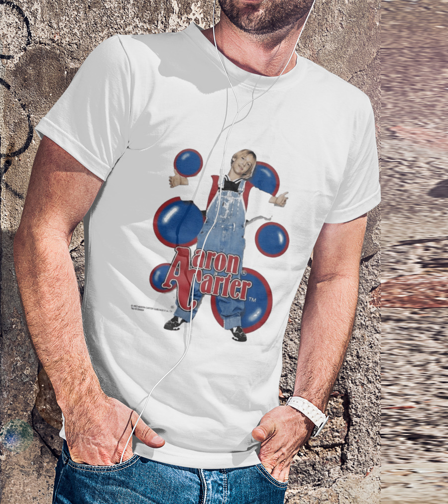 Aaron Carter 90s Overalls Style Pop Music Nostalgia T-Shirt