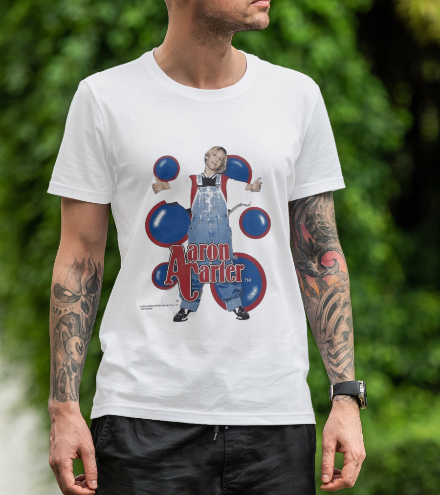 Aaron Carter 90s Overalls Style Pop Music Nostalgia T-Shirt