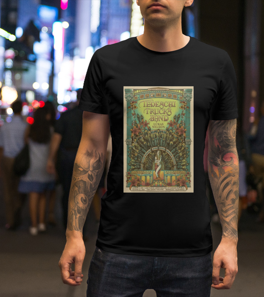 Tedeschi Trucks Band Lukas Nelson August 17 2026 The Greek Theatre Berkeley California T-Shirt